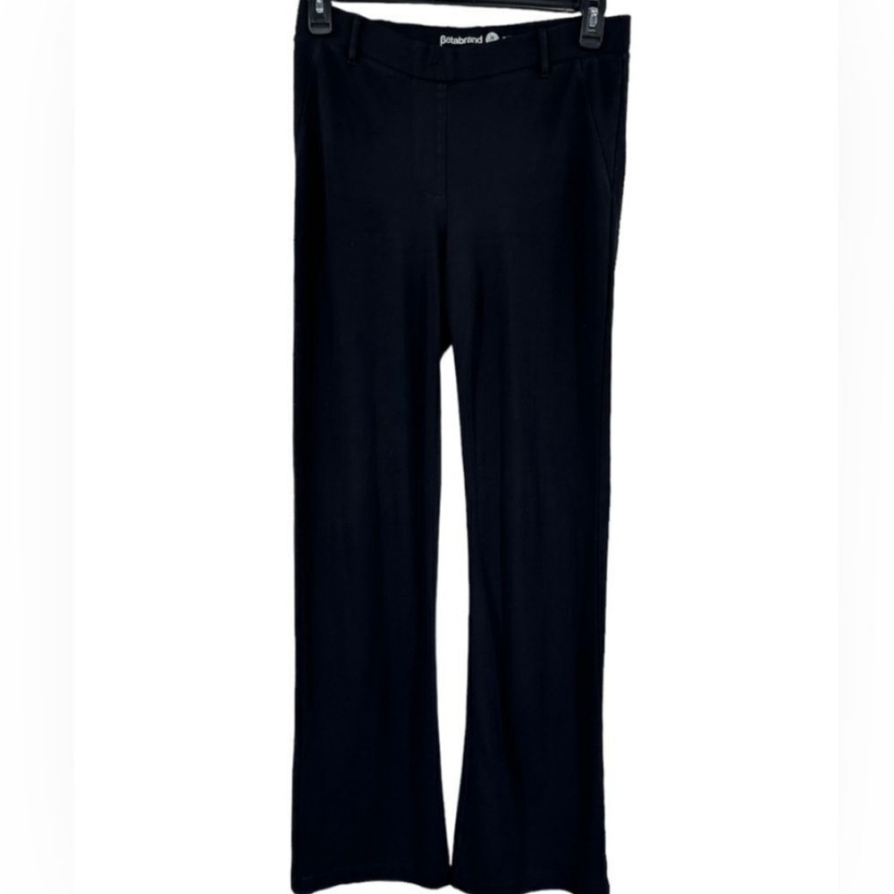 Betabrand Classic Dress Black Pant Yoga Bootcut Medium Pull on Elastic waistband - Picture 2 of 5